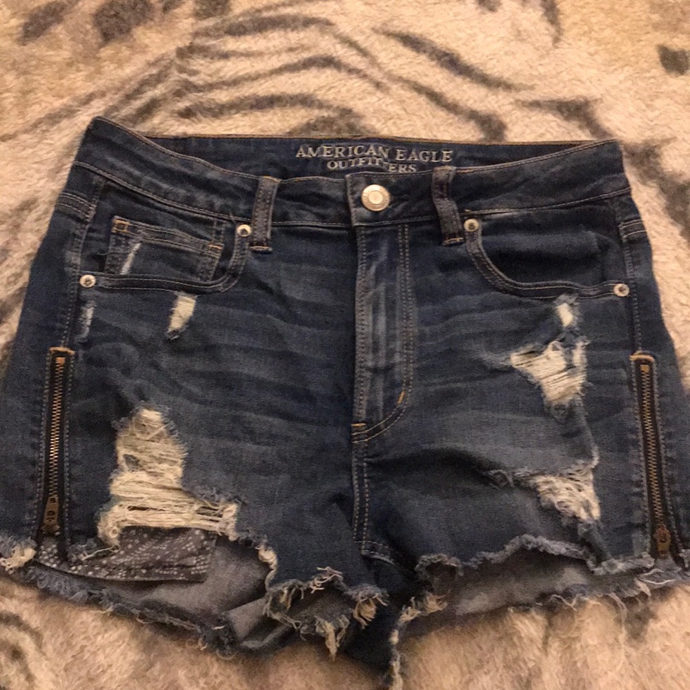 American Eagle high rise shorts.